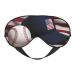American Flag and Baseball Sleep Mask-Adjustable Breathable Fashionable Eye Mask for A Comfortable Sleep Experience