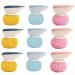 ecaqlin 9 Pcs Cleaning Ball Scouring Ball for Cleaning Kitchen Cleaning Scrubber with Handle