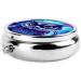 Shop Round Pill Box - 3 Compartment Portable Travel Organizer | Compact Daily Pill Case for Vitamins - Blue Owl - Buy Online on GoSupps.com