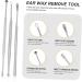 FOMIYES Stainless Steel Ear Spoon Set - Portable Ear Wax Removal Tools | Practical Ear Cleaning Kit | International Shipping Available - Buy Online on GoSupps.com