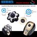 Universal Magnetic 7 Blades Head Shaver Replacement Heads | Compatible with Freedom Eagle & Mainstream Brands - High-Quality Silver Blades for a Perfect Shave - Buy Online on GoSupps.com