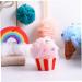 2pcs Cartoon Ice Cream Bath Balls - Exfoliating Loofahs & Shower Puffs for Ultimate Bathing Experience - Buy Online on GoSupps.com