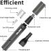 Rechargeable Nose and Eyebrow Trimmer - Professional 2 in 1 Metal Razor for Painless Hair Removal - Black - Buy Online on GoSupps.com