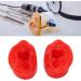 Simulated Human Ear Model Pair for Acupuncture Display - Soft & Water Resistant (Red) - Buy Online on GoSupps.com
