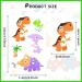 Glow In The Dark Dinosaur Temporary Tattoos - 10 Sheets | Waterproof Cartoon Tattoos for Kids Birthday & Halloween Party Decor - Buy Online on GoSupps.com
