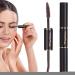 Makeup Mascara Waterproof Double Sided Mascara for Women Long Lasting Eyelashes Makeup Tool for Party Vacation Travel Brown