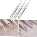 Minkissy 3-Set Stainless Steel Eyebrow Tweezers & Clips | Precision Hair Removal Tools for Perfect Brows - Buy Online on GoSupps.com