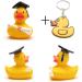 Funny Academic Bathing Duck with Diploma - Squeaky Duck with Doctoral Hat - Perfect Gift for University Exam Closing Ceremonies - Buy Online on GoSupps.com