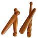 Collbath skin care tools 4 pieces Face reflex zones of sole-Thai reflex zone massage tab Foot-Hande Beauty-Tools Handbuch Foot scraps Red Pear