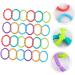 SAFIGLE 48pc Grabbing Infant Pacifier Teether Rings - Colorful Molar Toys for Boys - Buy Online on GoSupps.com