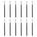 12th angled eyebrow brush make-up applicator brush portable cosmetic brush make-up with angled brush eyes eyeshadow foundation brush fine dot wooden travel