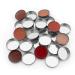 30 Empty Round Metal Tin Palette Pans for Cosmetic Eyeshadow - 26mm x 5mm | Ideal for Magnetic Makeup Palettes - Buy Online on GoSupps.com