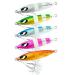 OCEAN CAT 1 PC Slow Fall Pitch Fishing Lures Sinking Lead Metal Flat Jigs Jigging Baits with Hook for Saltwater Fishing Each Color 1 pc(All 5 pcs) 100g