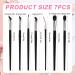 Eyeliner Makeup Brush Set - 7PC Angled Flat & Curved Brushes for Precision Eyeliner & Eyebrows | International Shipping Available - Buy Online on GoSupps.com