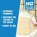 HG Power Gel Brush Grout Remover Grouting & Dirt Remover Color Restorer Bathroom Cleaner 250 ml - Buy Online on GoSupps.com