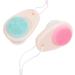 FRCOLOR Pack of 8 Double-Sided Facial Cleansing Brush Face Scrub Scrubber Silicone Facial Cleanser Handle Facial Brush Bathroom Accessories Painted - Buy Online on GoSupps.com
