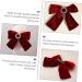 FRCOLOR Big Hair Bow Women Hair Clips French Style Hair Accessories Barrettes s Hair Accessories Ribbon s Hair Clips French Barrettes Hair woman alligator clip velvet Hair Bow Clips - Buy Online on GoSupps.com