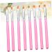 minkissy 3 Sets Gel Nail Brush Nail Art Supplies Detail Drawing Brush Nail Gel Kit De Manicura Nail Art Tips Builder Gel Builder for Nails Builder Gel for Nails Pink Tool Painted - Buy Online on GoSupps.com