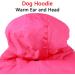 JoyDaog(Warm Fleece Lining Dog Hoodie in Winter Small Dog Jacket Puppy Coats with Hooded(Pink S) S (Pack of 1) Pink - Buy Online on GoSupps.com