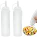 2 Pcs Condiment Bottle, Sauce Bottle, 8 oz Squeeze Bottles, Plastic Squeeze Bottle, for Painting, Baking, Ketchup, Olive Oil 250ML