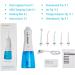 Cordless Water Flosser - Portable, Rechargeable, IPX7 Waterproof - 3 Modes, 5 Jets - Dental Oral Irrigator for Travel & Home - White - Buy Online on GoSupps.com