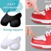 Shoe Crease Protector 2 Pair Set for Men's US Size 7.5-12 - Soft Material, Running & Casual Shoe Toe Box Crease Guard in White & Black - Buy Online on GoSupps.com