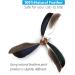 cobee Cat Wand Toys Interactive Cat Toys with 2 Feather Refills Cat Feather Propeller Wand Toy with Bell Cat Feather Toys Replacement Refills Indoor Cat String Toy for Kitten Training(Piebald) - Buy Online on GoSupps.com