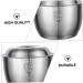 Milisten 3 Pcs Lard Can Stainless Steel Containers Pasta Containers Kitchen Supply Grease Storage Can Sauce Pot Grease Container Fruit Strainer Steam 304 Stainless Steel Chocolate - Buy Online on GoSupps.com