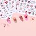 Valentine Gift Rose Lip Manicure 3D Nail Decor Lover Heart Nail Stickers Adhesive Decals(1) Style 01 - Buy Online on GoSupps.com