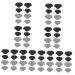 FRCOLOR 64 Pcs Follow-up Subsidy Shoes Too Big Inserts Shoes for Women Dressy Heels Shoe Heel Pads Heel Boots for Women Womens Shoes Pumps Womens Gym Shoes Thicken Women's Sponge Supplies Black Greyx8pcs 8.5x5.8x0.2cmx8pcs