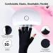 SONGQEE Anti-UV Gel Nail Lamp Gloves - Manicure Protection for Hands | Fingerless Nail Art Skin Care Gloves for Home & Outdoor Use - Black - Buy Online on GoSupps.com