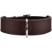 HUNTER BASIC dog collar coated split leather imitation leather simple robust weather-resistant 65 (L) brown 65 (L) brown