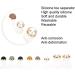 Eddwiin 8pcs Silicone Nail Art Toe Separators - Washable & Reusable Pedicure Tool for Perfectly Spaced Toes - Buy Online on GoSupps.com