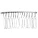 FRCOLOR 8cm Silver Metal Veil Comb - Hair Side Combs - Hair Clip for Women Wire Bridal Veil Hair Clip Comb DIY Wedding Veil Hair Accessory