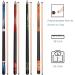AB Earth 58 Set of 4 Pool Cues - Screw-on & Glue-on Tips for Billiard House Bar | Pool Sticks Set - Buy Online on GoSupps.com