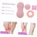 Beaupretty 4-Piece Fascia Ball Massage Set - Back & Shoulder Relief Devices | Neck Massage Tools | Relaxation Ball Pebbles - Pink 12x6x5cm - Buy Online on GoSupps.com