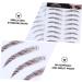 MAGICLULU 4pcs Eyebrow Stickers False Eyebrow Hair Water Transfer Eyebrow Sticker Cosmetic Eyebrow Trimming 4d - Buy Online on GoSupps.com