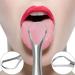 SHUBEIUMI Stainless Steel Tongue Scraper Set - 2Pcs | Metal Tongue Cleaner for Adults | U Shape, Reusable Cleaning Kit for Fresh Breath - Buy Online on GoSupps.com