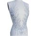 Handmade Rhinestone Applique Sew on Beads Trim Patch for Wedding Dress - 23x13 Inches (Silver) - Buy Online on GoSupps.com