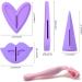 VZOM Bikini Trimmer Razor for Women - Stylish Pubic Hair Grooming Tool with Heart Straight and Triangle Stencils - Perfect for Intimate Areas - Buy Online on GoSupps.com