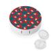 Funny Gorilla Cute Contact Lens Case Travel Portable Round Contact Storage Box Kit with Mirror for Daily Outdoor