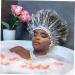 Transparent Plastic Shower Cap for Men and Women - Salon Bathing Head Cover - Buy Online on GoSupps.com