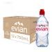 Evian Eau min rale eau potable naturellement filtr e 750 ml d'eau en bouteille fabriqu e par la nature tui de 12 bouteilles d'eau de 750 ml avec bouchon de sport