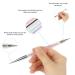 Premium Nail Art Brush Set - 5 Dual Lace Tools for Marble Effect & Glitter Rhinestones | Perfect for Painting Miniature Models & Dotting - International Shipping Available - Buy Online on GoSupps.com