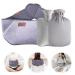 IWILCS Hot Water Bottle Warm Hot Water Bag Rubber Hot Water Pouch with Soft Plush Hand Waist Warmer Cover Hot Water Bottle Belt for Neck Shoulder Back Legs and Waist Warm(Gray)