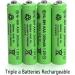 20 Packs 1.2V AAA 300mAh Ni-MH Rechargeable Batteries for Solar Lights Outdoor Garden Solar Light Lamp - Buy Online on GoSupps.com