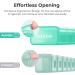 AUVON Weekly Pill Organizer - Arthritis Friendly BPA-Free Cute & Portable 7-Day Pill Box for Vitamins & Medications - Effortless Opening Design (Holds 6 Fish Oils - Buy Online on GoSupps.com