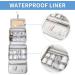 SHENHU Beige Toiletry Bag with Hanging Hook - Water-resistant Travel Makeup Organizer for Women - Buy Online on GoSupps.com
