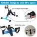 MOMODA Under Desk Bike Pedal Exerciser - Foldable Mini Bike for Leg/Arm Workout | LCD Display | Blue - Buy Online on GoSupps.com