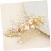 FRCOLOR Bridal Headwear Comb for bride bridal hair comb rhinestone bride wedding hair comb pearl floral pearl hair comb Rhinestone Comb manual Wedding Crystal Headpiece - Buy Online on GoSupps.com